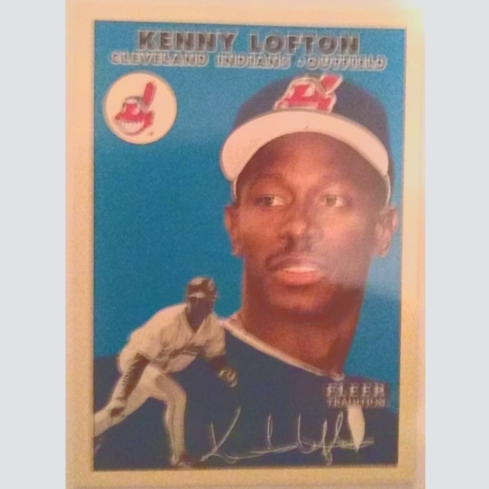 2000 Cleveland Indians Kenny Lofton Fleer Card